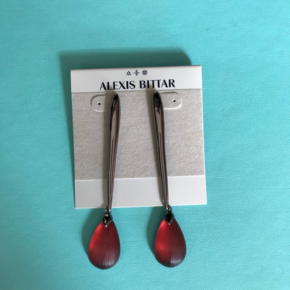 Alexis Bittar Linear Tear Drop Post Earring, NWT